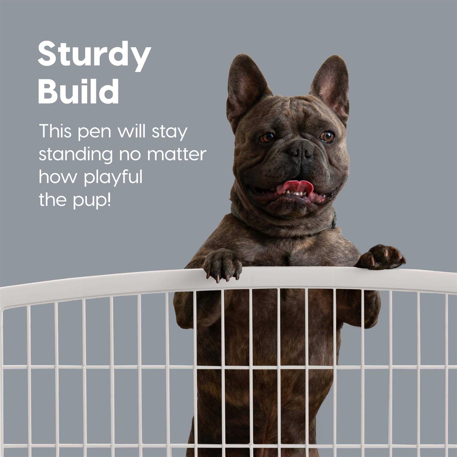 Iris Exercise 4-Panel Pet Playpen without Door - Image 4