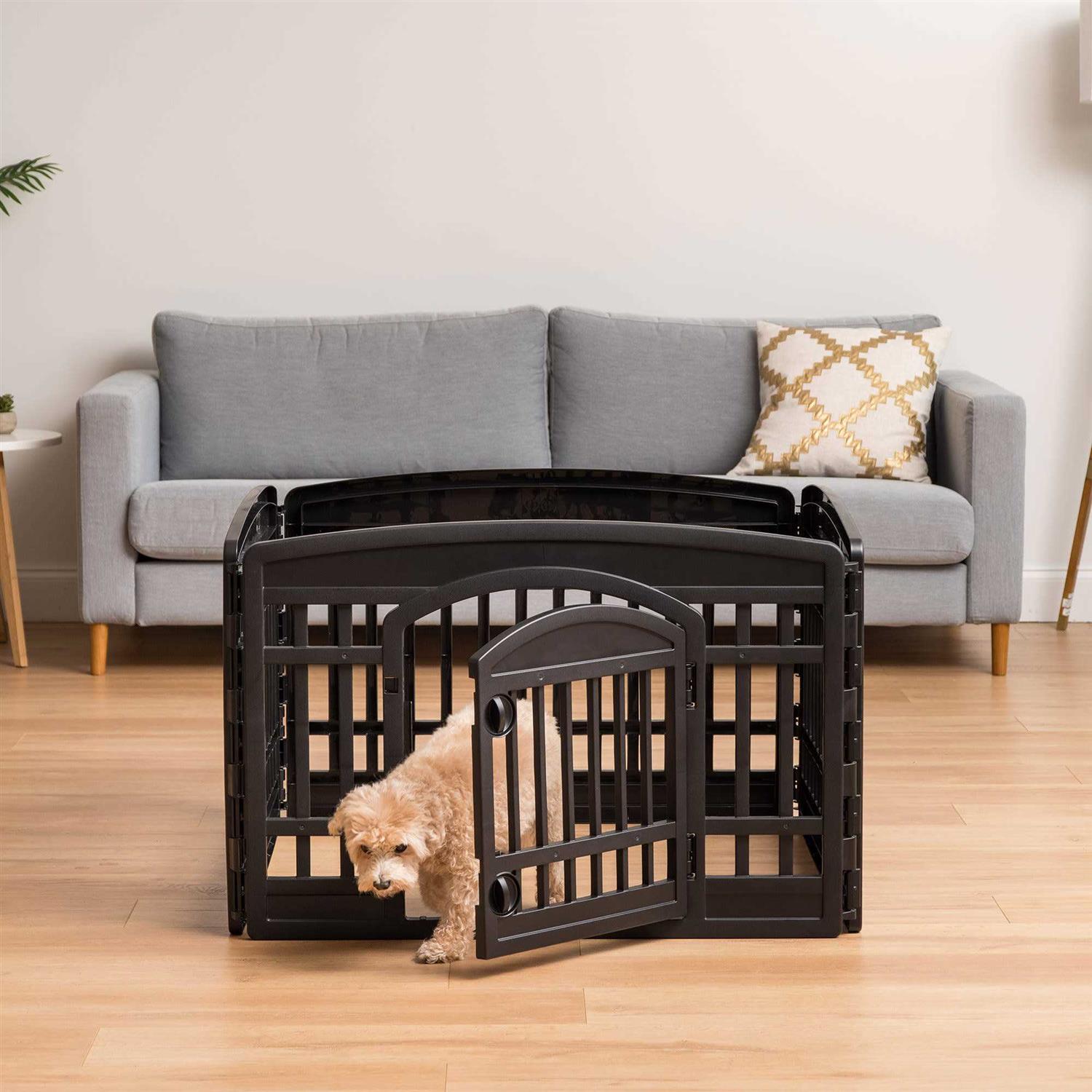 IRIS 24&& 4 Panel Exercise Pet Playpen with Door - Image 5