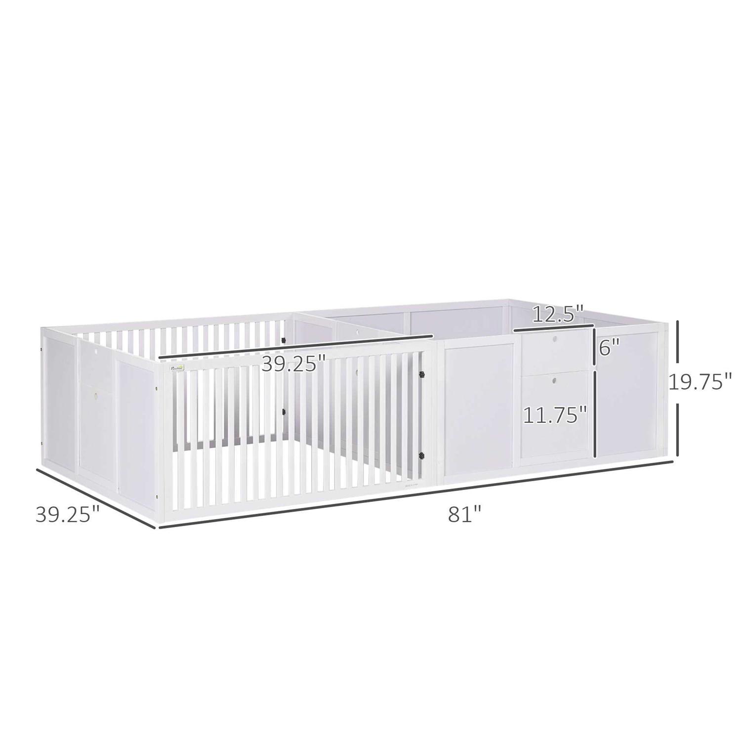 PawHut Whelping Box for Dogs Built for Mother's Comfort Dog Whelping Pen - Image 4