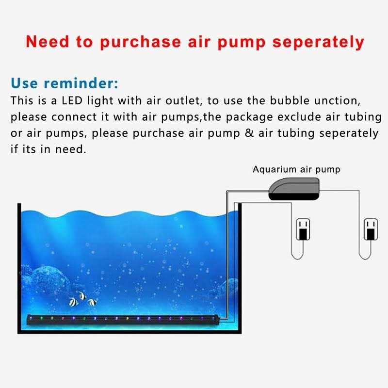 PULACO 2 Watt Aquarium Fish Tank Air Stone with Automatic Color Changing Led Light Pump - Image 3