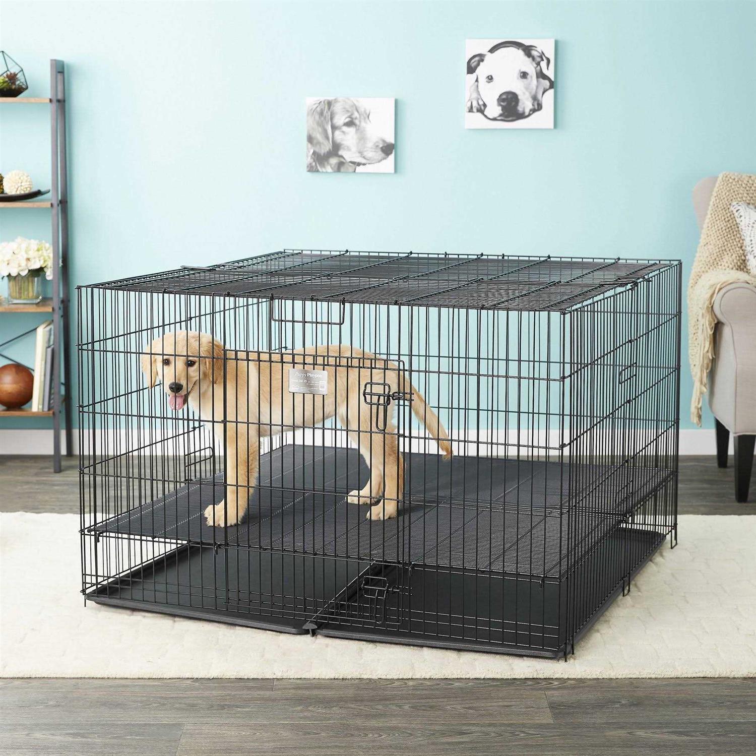 Midwest Puppy Playpen with Plastic and Floor Grid - Image 4