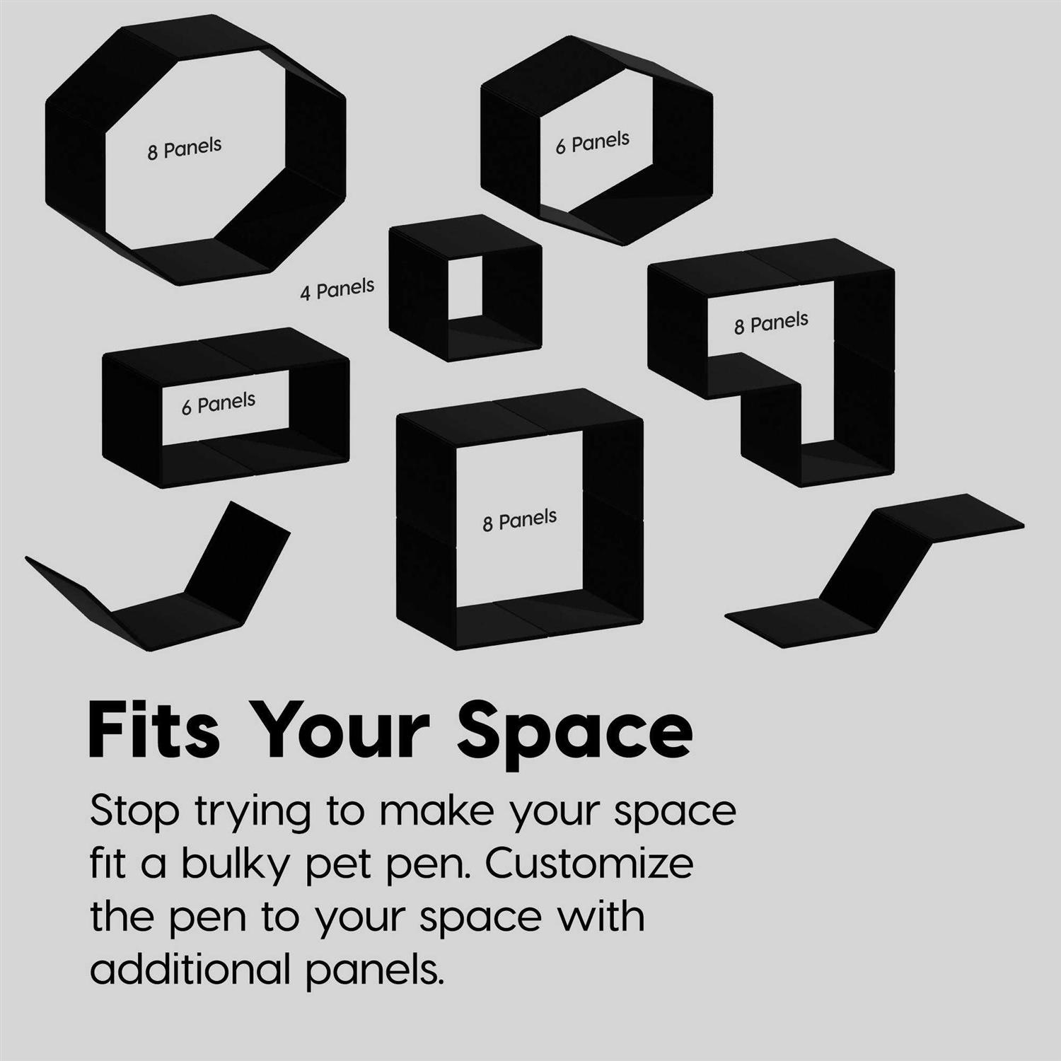 IRIS USA 24'' 2-Panel Exercise Pet Playpen Add-On - Image 5