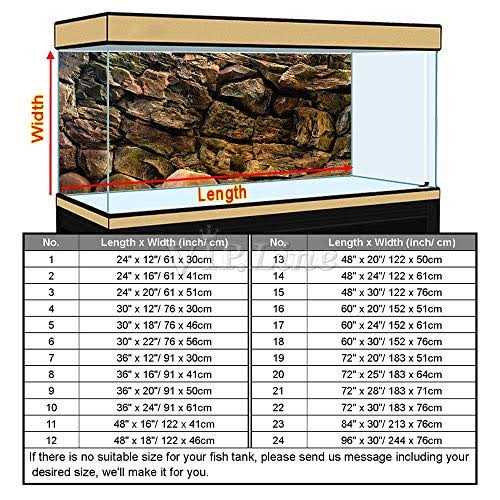VIP.LINE Rock Wall Aquarium Background Poster PVc Fish Tank Decor Landscape 24 36 48 72 - Image 4