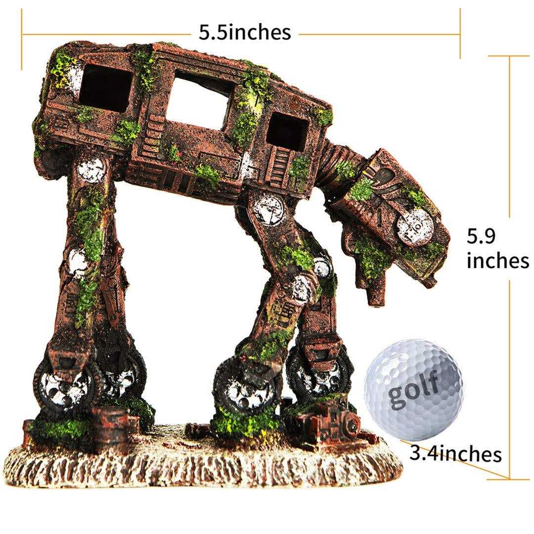 CREOMG Fish Tank Decorations Multi Design Optional Resin Aquarium Ornament Creative Betta Fish Hide Cave for Aquarium Decorations - Image 4