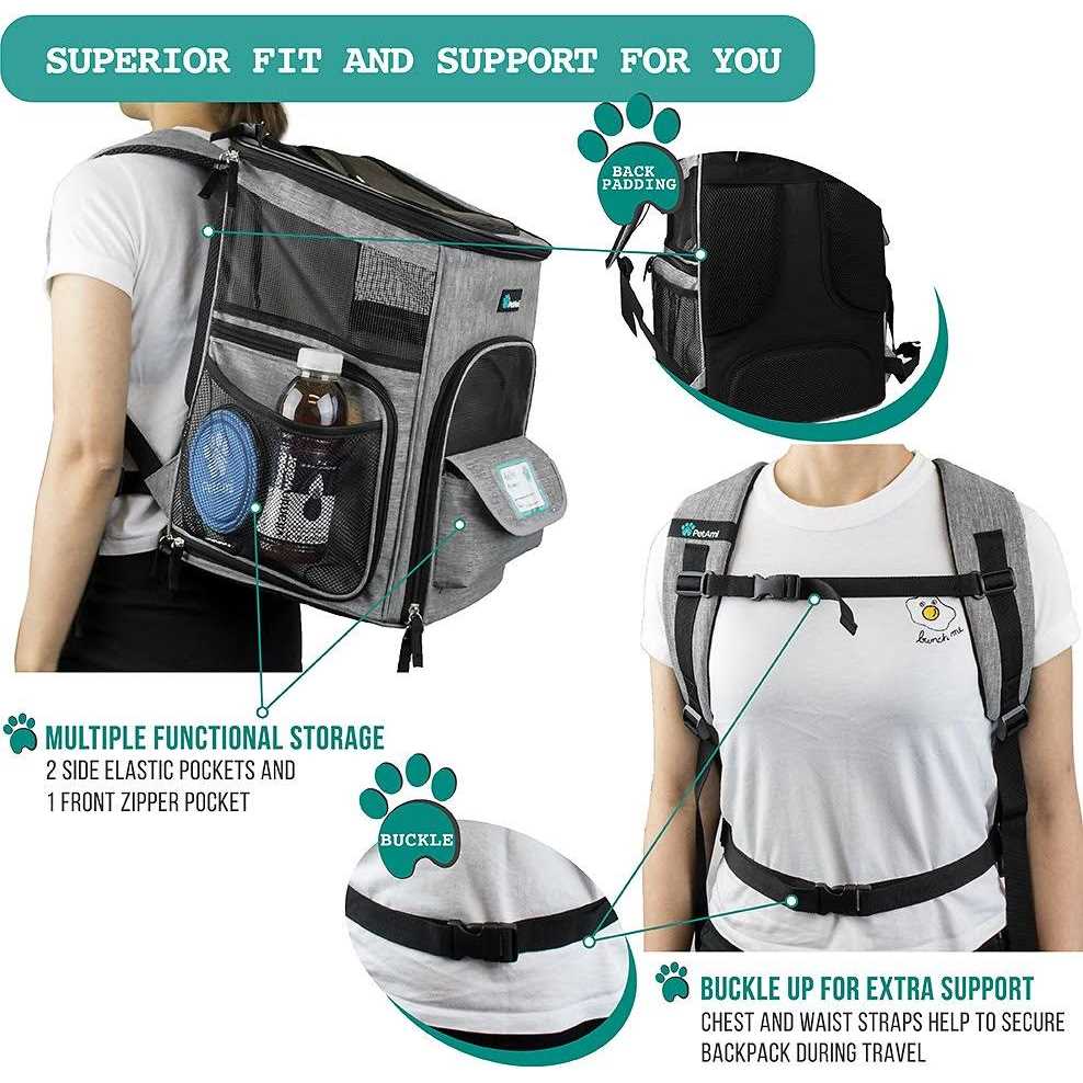 PetAmi Airline Approved Pet Carrier Backpack - Image 4