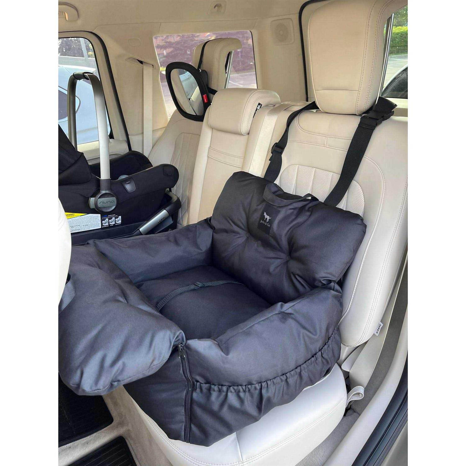 JACKO & CO Premium Dog Car Seat & Booster Seat for Small & Medium Pets Under 35lbs - Image 4