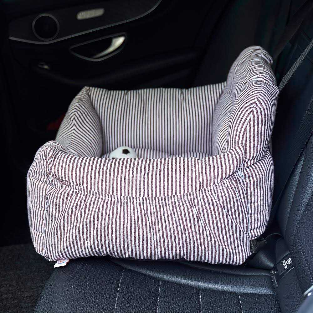 BLOBLO Dog Car Seat Pet Booster Seat Pet Travel Safety Car Seat Dog Bed for Car with Storage Pocket - Image 3