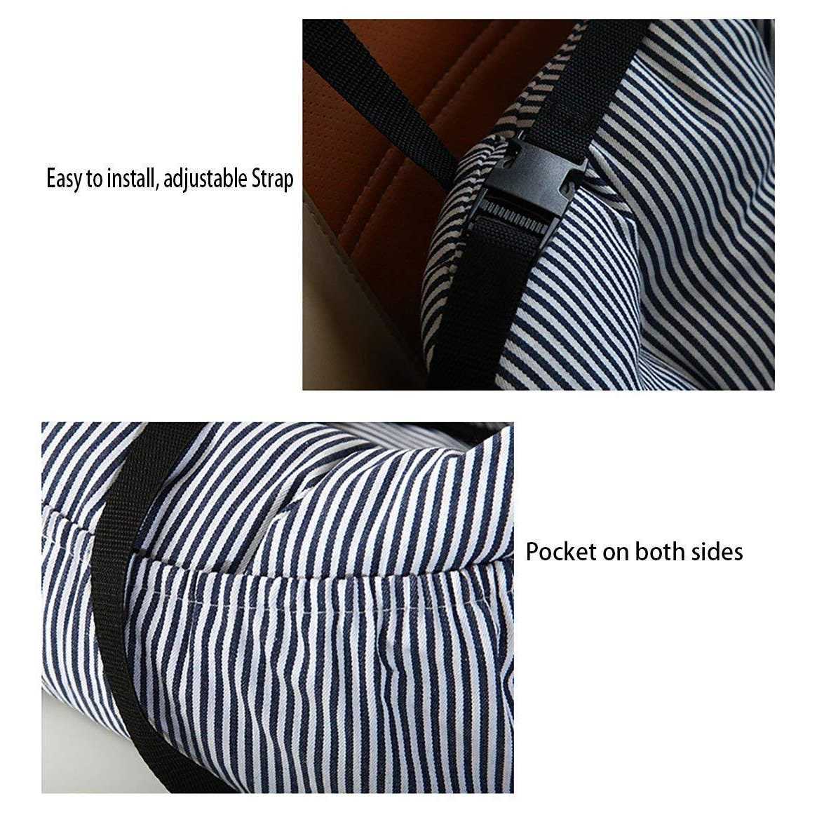 BLOBLO Dog Car Seat Pet Booster Seat Pet Travel Safety Car Seat Dog Bed for Car with Storage Pocket - Image 4