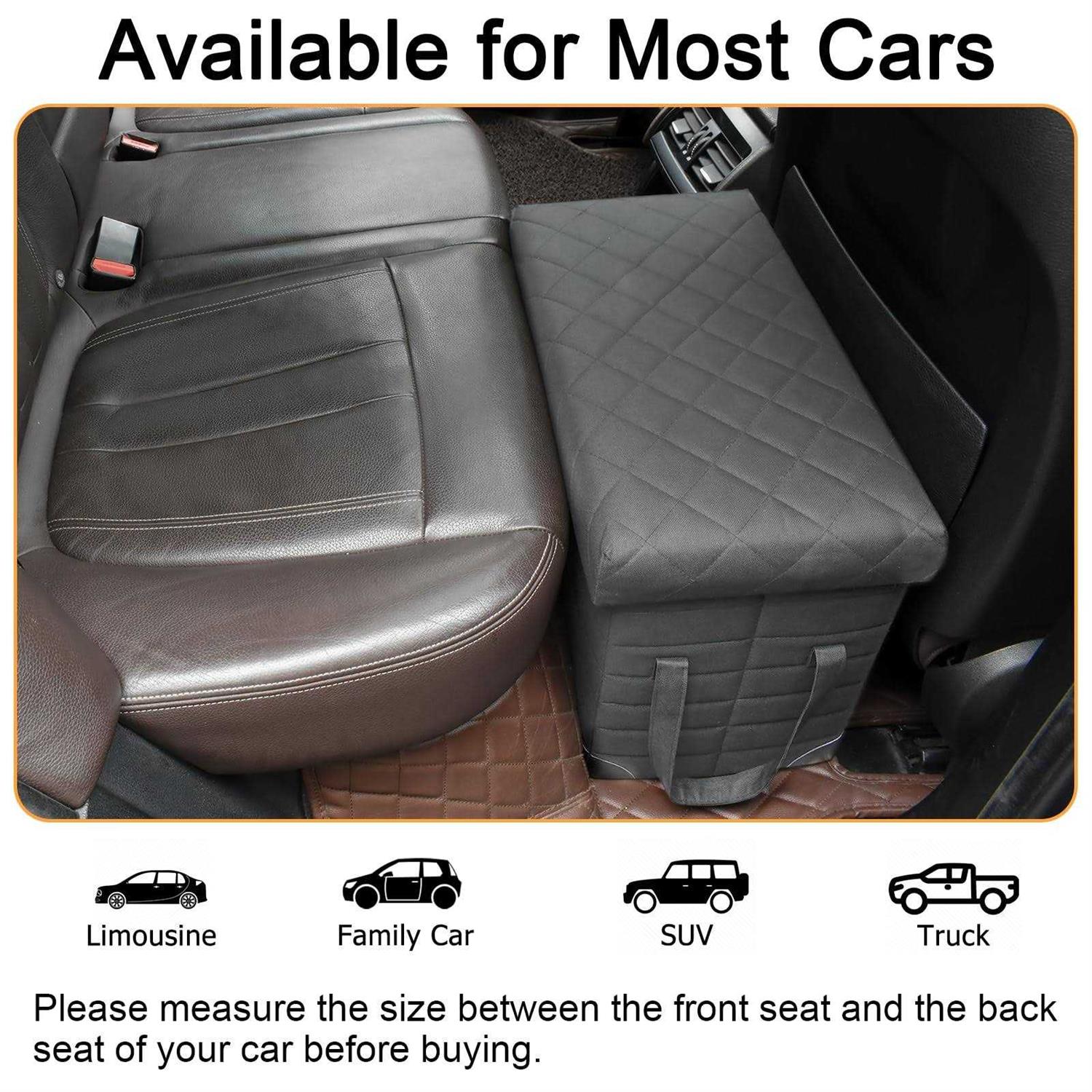 LIONROGE Car Back Seat Extender for Large Dogs up to 200lbs,Dog Car Back & Front Seat Extender with Storage,Prevent Your Dogs from Falling Off The - Image 3