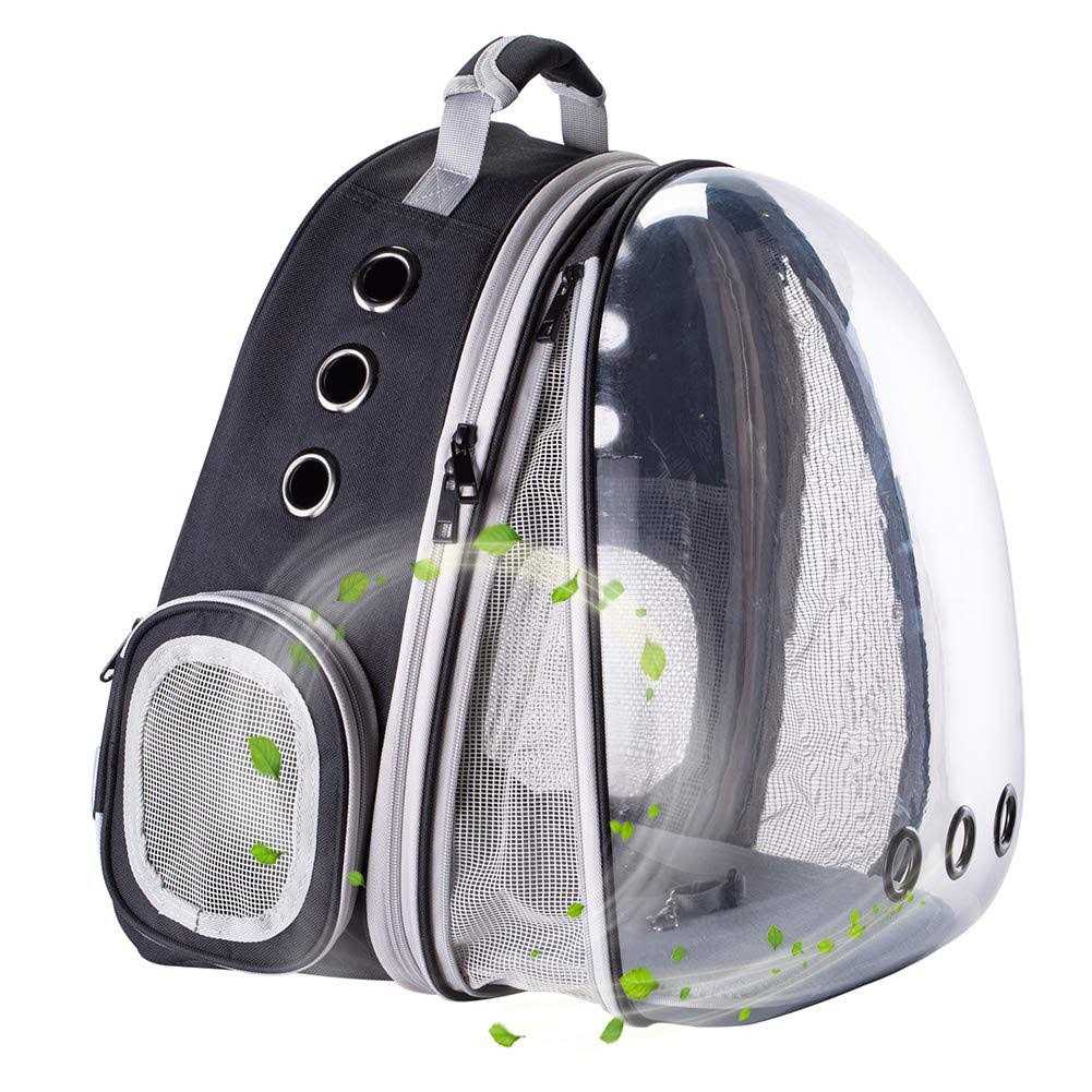 halinfer Front Expandable Cat Backpack Carrier, Fit up to 20 lbs, Space Capsule Bubble Window Pet Carrier Backpack for Large Fat Cat and Small Puppy - Image 4