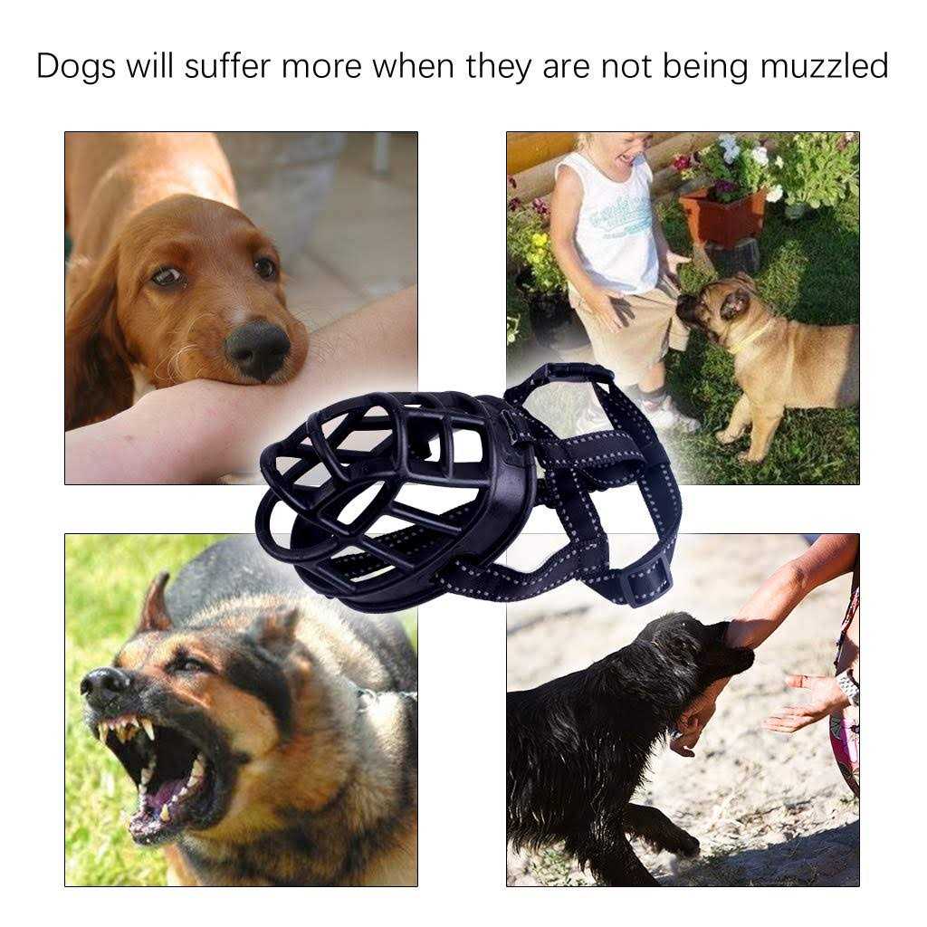 MINGRI Dog Muzzle-Soft Basket Muzzle for Dogs Adjustable and Comfortable Secure Fit,Best Muzzle to Prevent Biting - Image 5