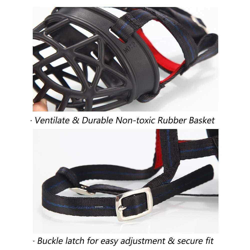 Mayerzon Dog Muzzle, Basket Breathable Silicone Dog Muzzle for Anti-Barking and Anti-Chewing - Image 4