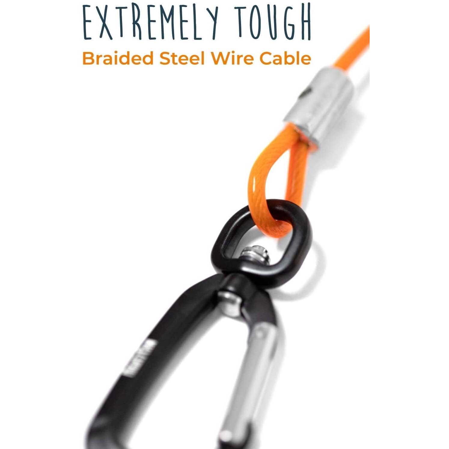 Mighty Paw Chew Proof Dog Leash Metal Cable Chew - Image 5