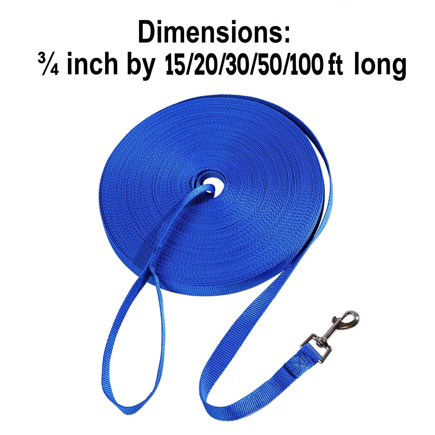 Hi Kiss Dog/Puppy Obedience Recall Training Agility Lead 15ft 20ft 30ft 50ft 100ft Leash Training - Image 5