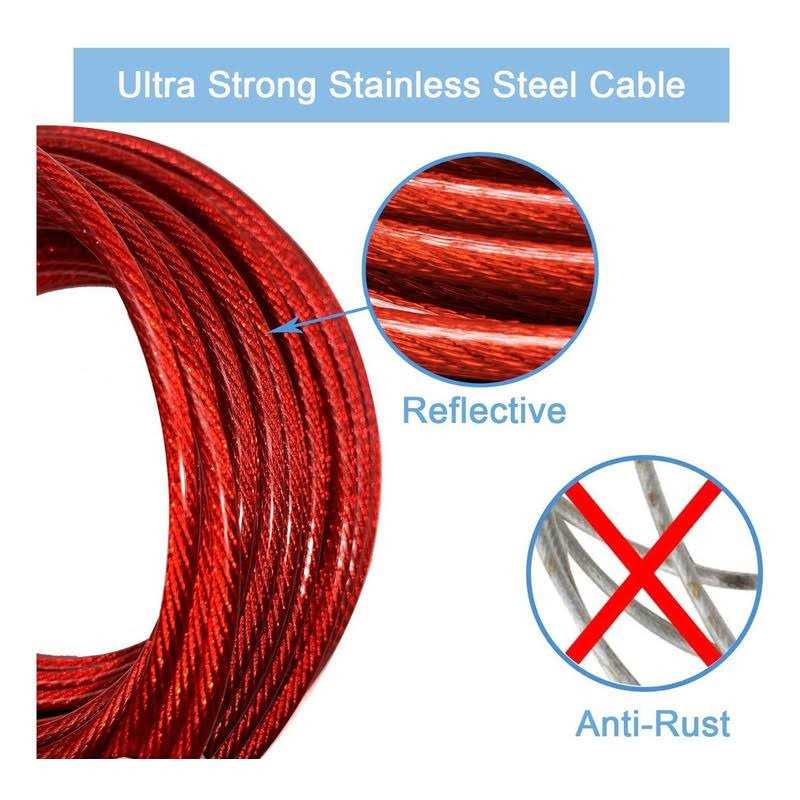 LUFFWELL Dog Runs for Outside 100FT Dog Runner for Yard Dog Tie Out Cable - Image 4