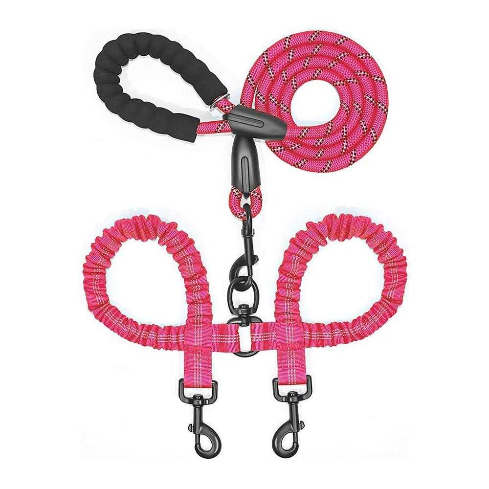 iYoShop Double Dog Leash 360 Swivel No Tangle Dual Dog Walking Leash - Image 5
