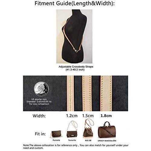seventeenzone Vachetta Leather Adjustable Crossbody Strap for Small Bags Pochette Mini NM Eva Favorite PM MM Nano Speedy - Image 5
