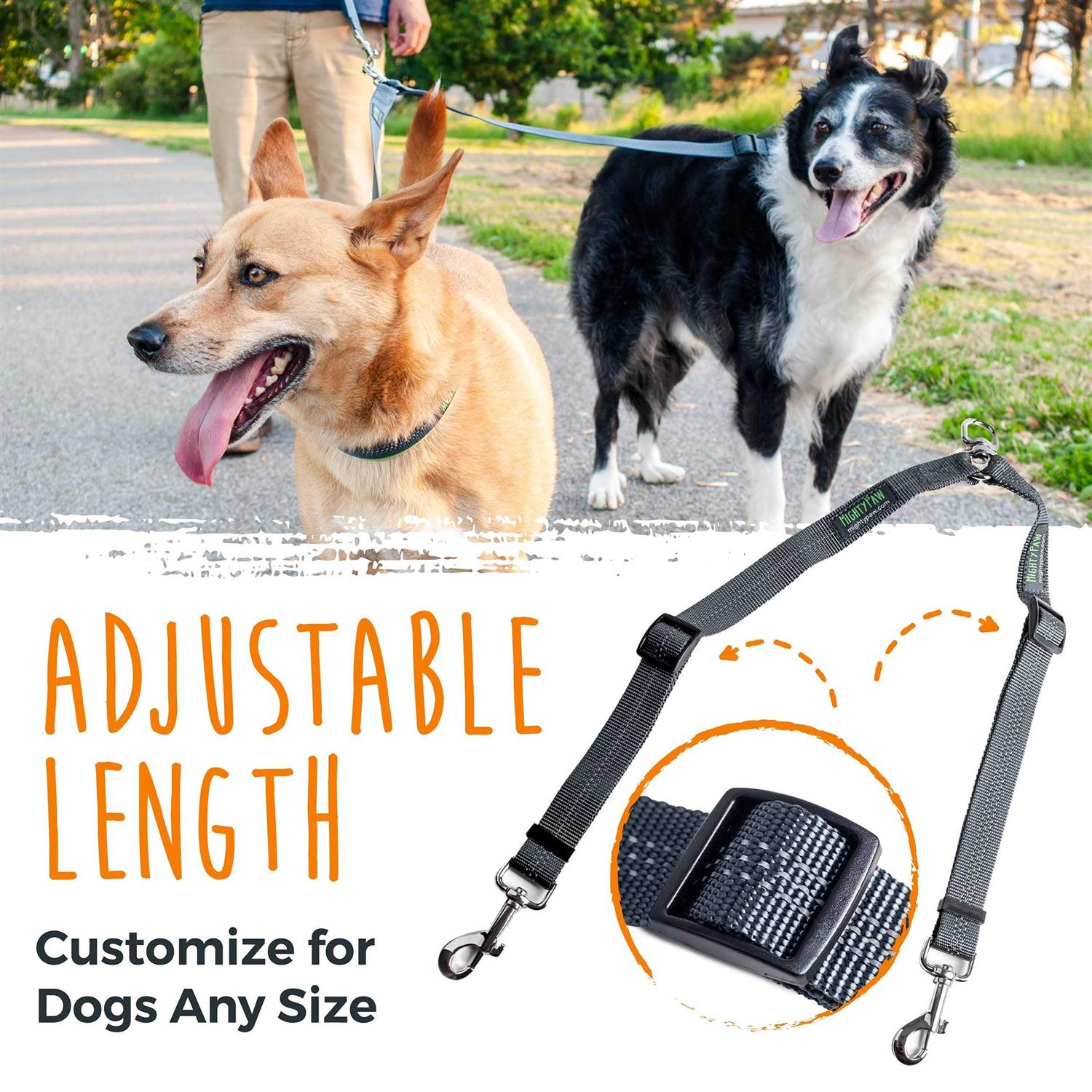 Mighty Paw Adjustable Double Dog Leash - Image 3