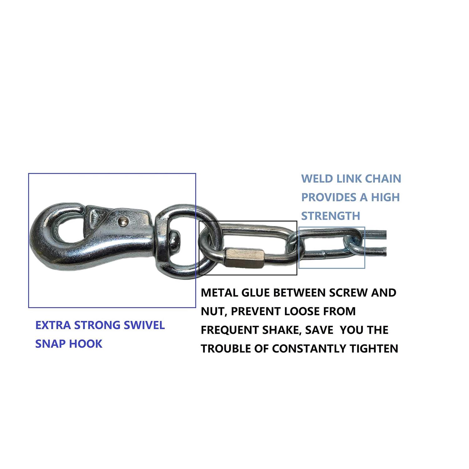 LIFSTAR Heavy Duty Dog Runner chain Dog Tie Out for Medium to Large Dogs - Image 2