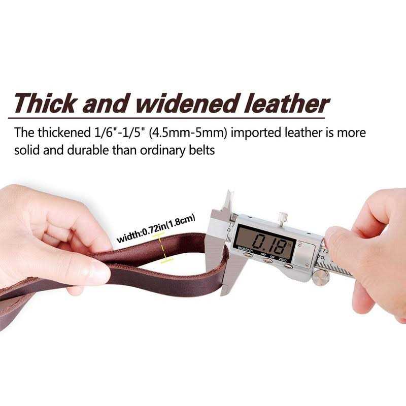 LWBMG Leather Dog Leash 6ft, Heavy Duty Dog Leash, Strong Durable Genuine Leather Braided Dog Leash, Soft and Comfortable Leather Leash for Large - Image 3