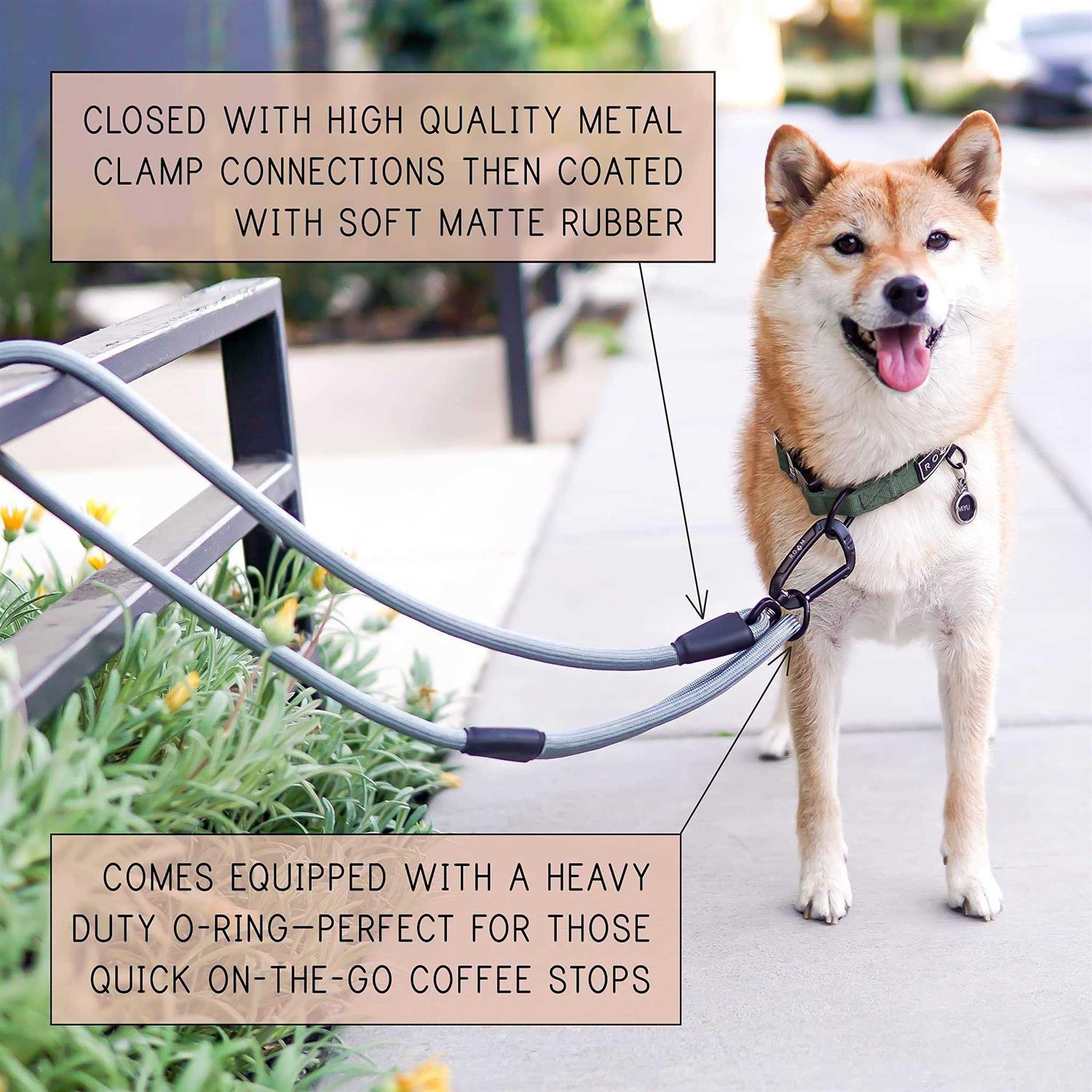 MADE TO ROAM Premium Everyday Leash Ultra Soft Dog Leash with Aviation Aluminum Carabiner for Small - Image 5