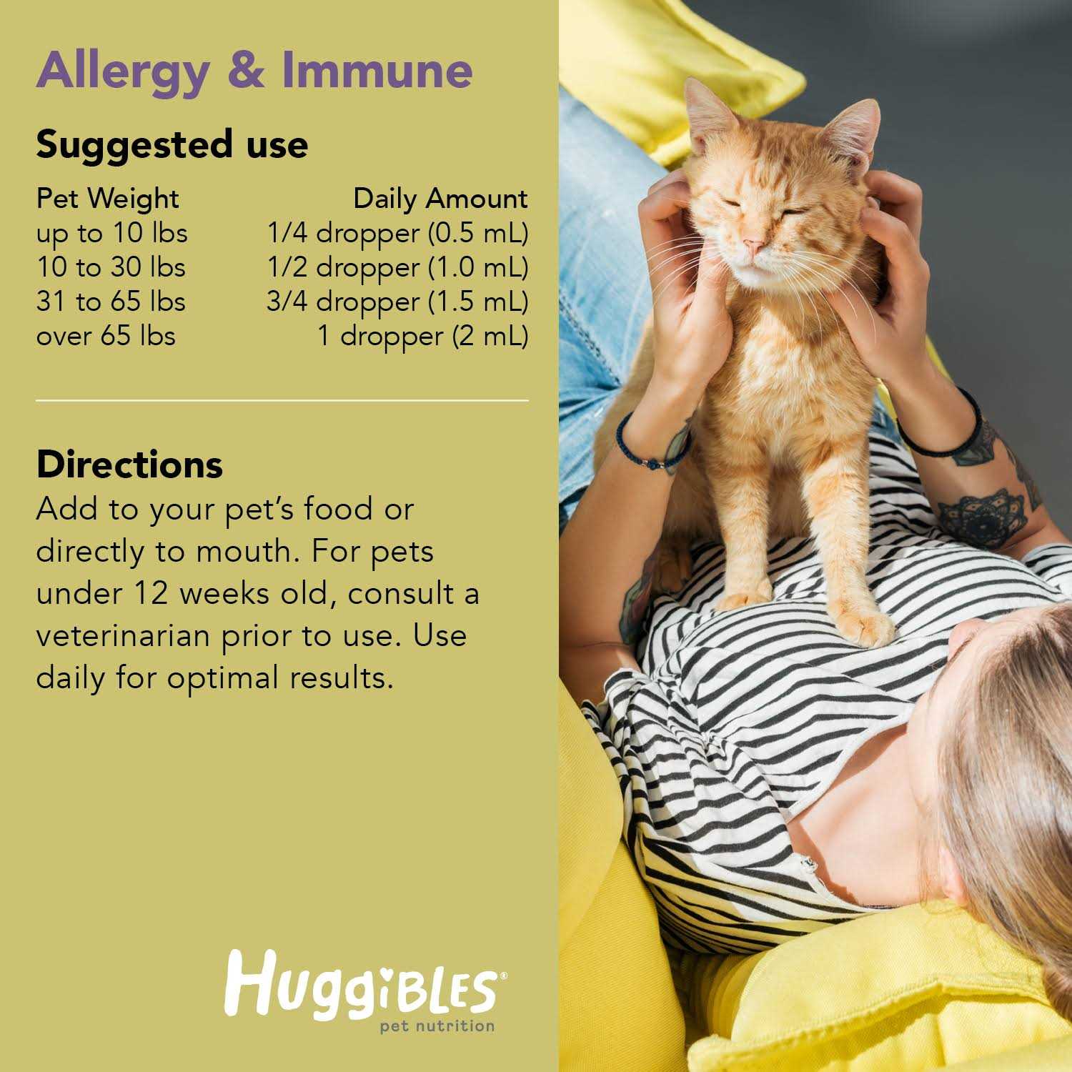 Huggibles Allergy & Immune 2-oz Liquid Supplement for Dogs & Cats - Image 5