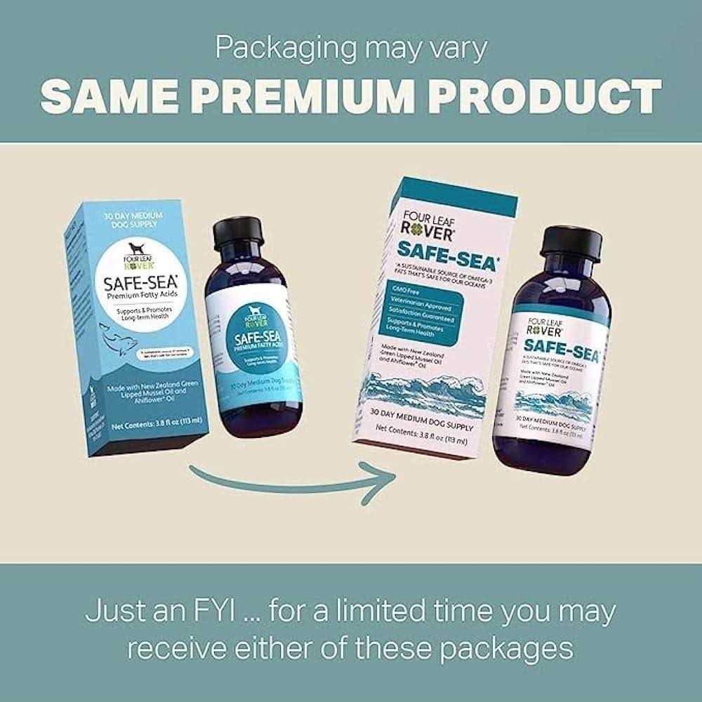 Four Leaf Rover Safe-Sea Green Lipped Mussel Oil for Dogs - Image 3