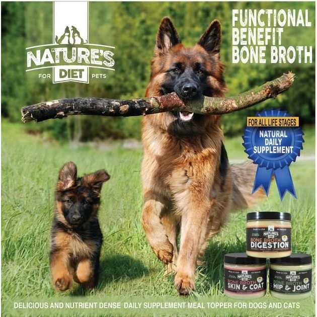 Nature's Diet Pet Original Bone Broth Protein Powder with Functional Benefits for Hip and Joint, Digestion, Skin and coat - Image 4