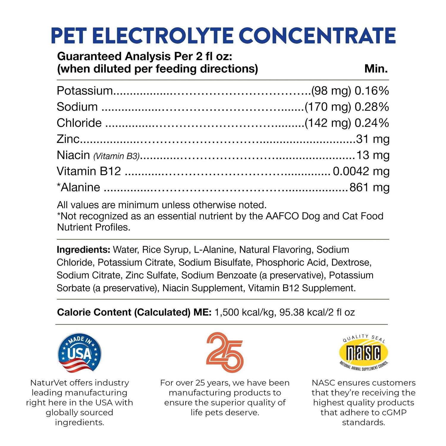 NaturVet Pet Electrolyte Concentrate 16 oz for Dogs & Cats - Image 5