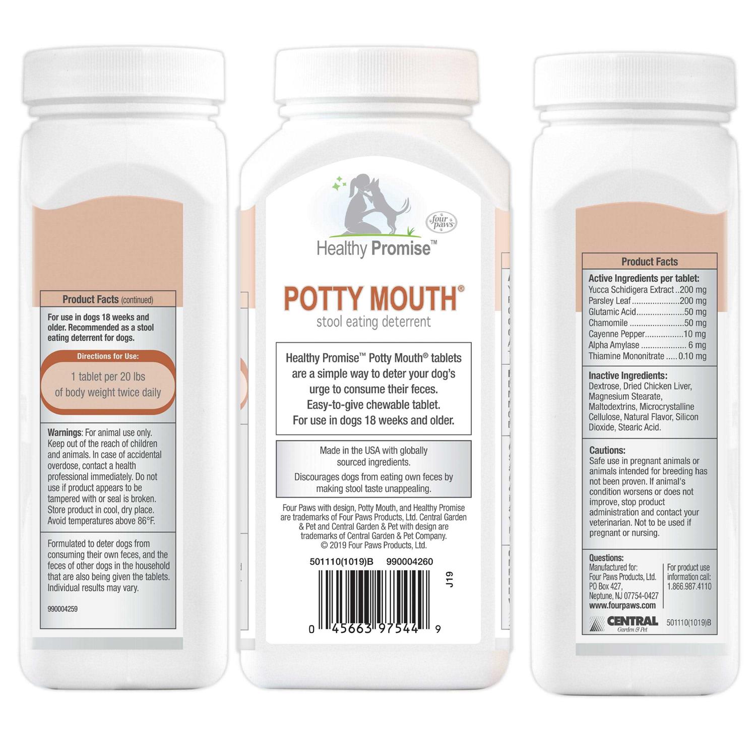 Four Paws Healthy Promise Potty Mouth Supplement for Dogs - Image 3