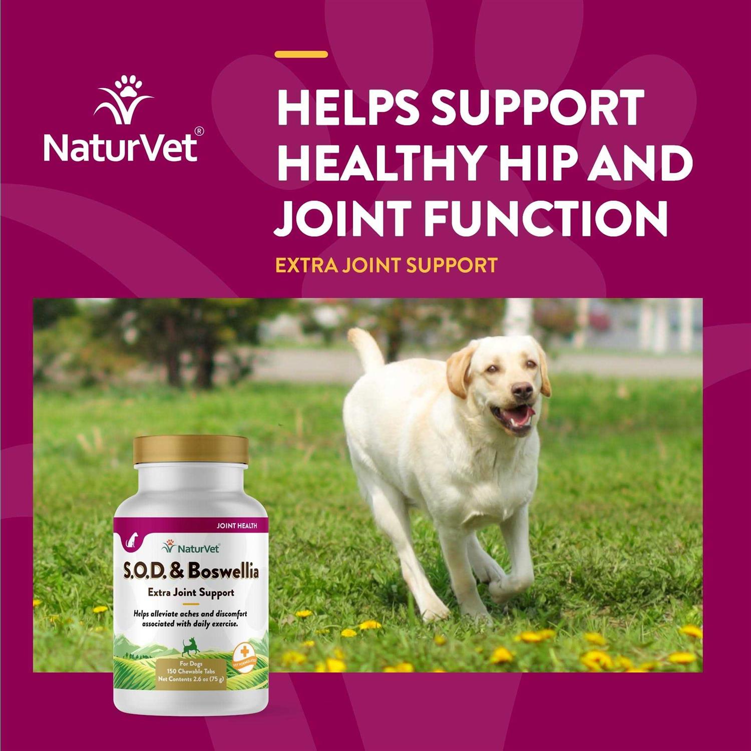 NaturVet S.O.D & Boswellia Tablets for Dogs - Image 3
