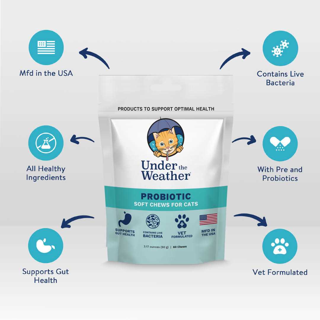 Under the Weather Cat Supplement Probiotic Soft Chews - Image 3