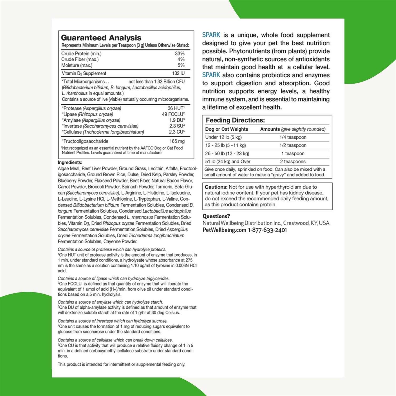 Pet Wellbeing SPARK Daily Nutritional Supplement for Dogs and Cats - Image 5