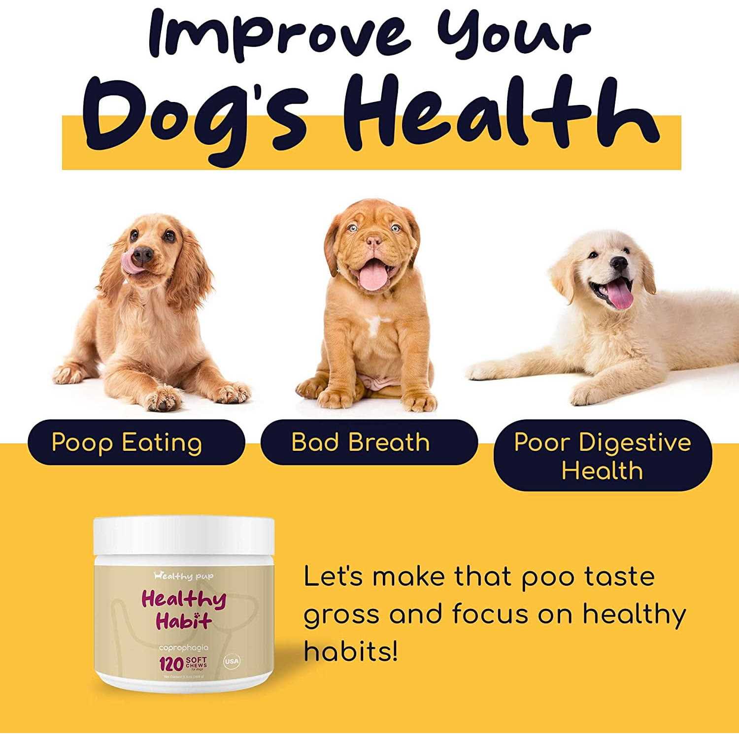 Healthy Pup Healthy Habit Coprophagia Supplement for Dogs - Image 4