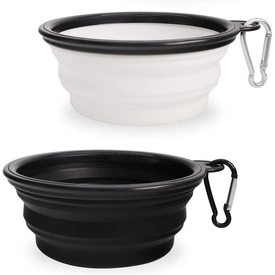 Dog Bowl Pet Collapsible Bowls 2 Pack Collapsible Dog Water Bowls for Cats Dogs - Image 3