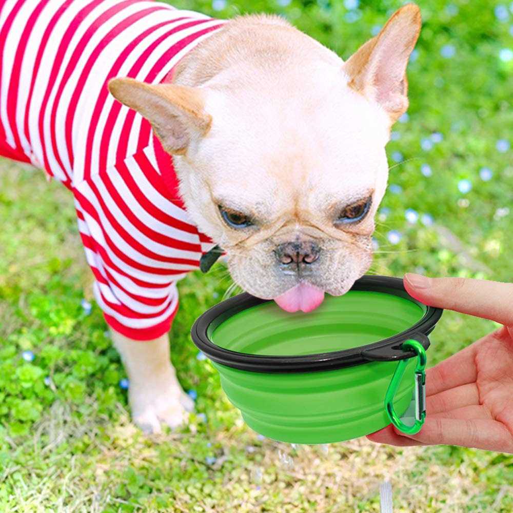 Dog Bowl Pet Collapsible Bowls 2 Pack Collapsible Dog Water Bowls for Cats Dogs - Image 5