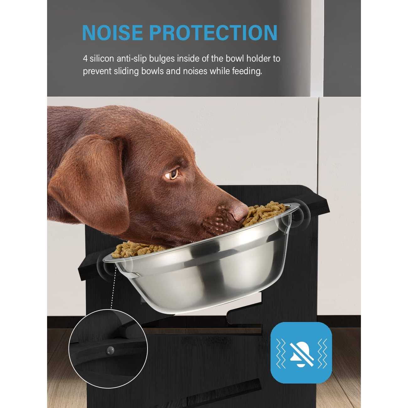 Vantic Elevated Dog Bowls-Adjustable Raised Dog Bowls with Stand for Small Size Dogs and Cats,Durable - Image 3