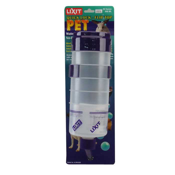 Lixit Quick Lock Flip Top Water Bottle with Valve - Image 3