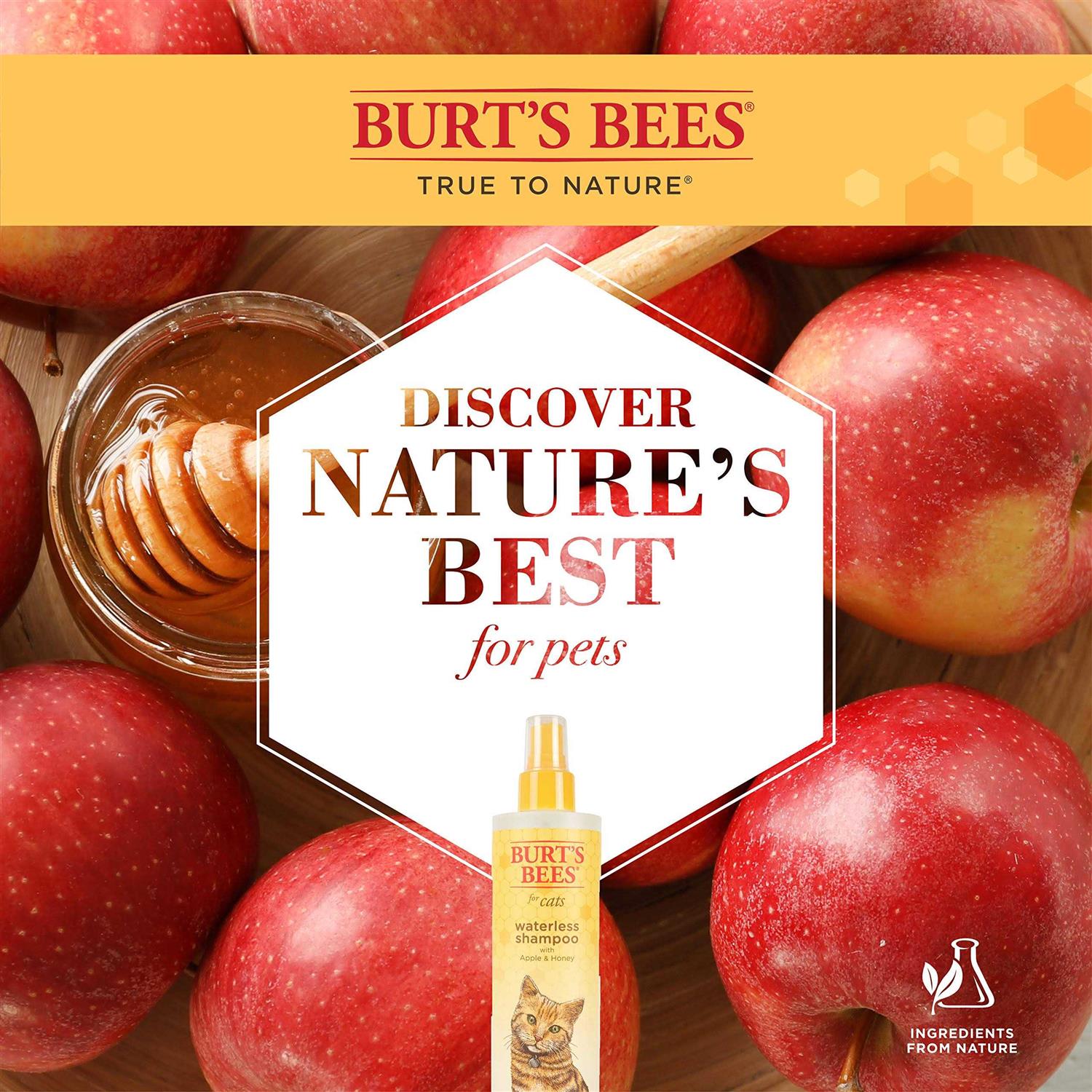 Burt's Bees Waterless Shampoo for Cats with Apple & Honey - Image 5