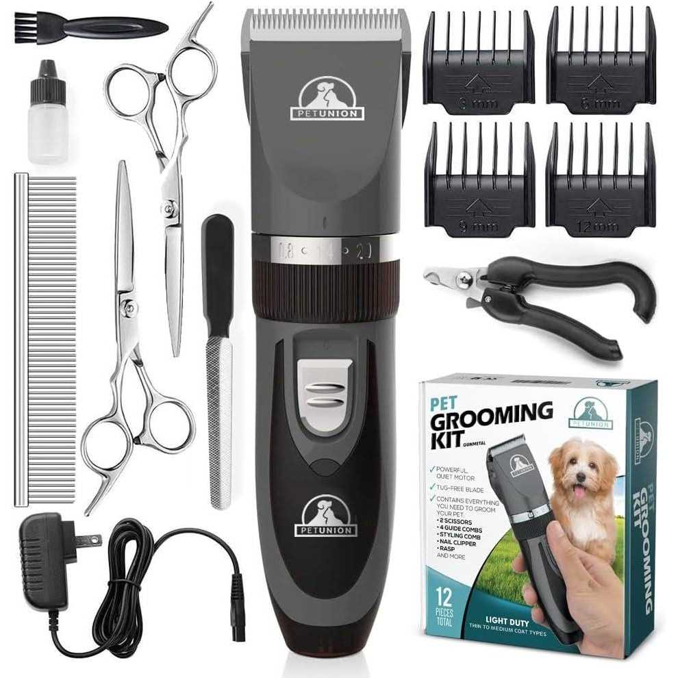 Pet Union Professional Dog Grooming Kit Cordless Low Noise Dog Clippers for Grooming Thick Coats - Image 4