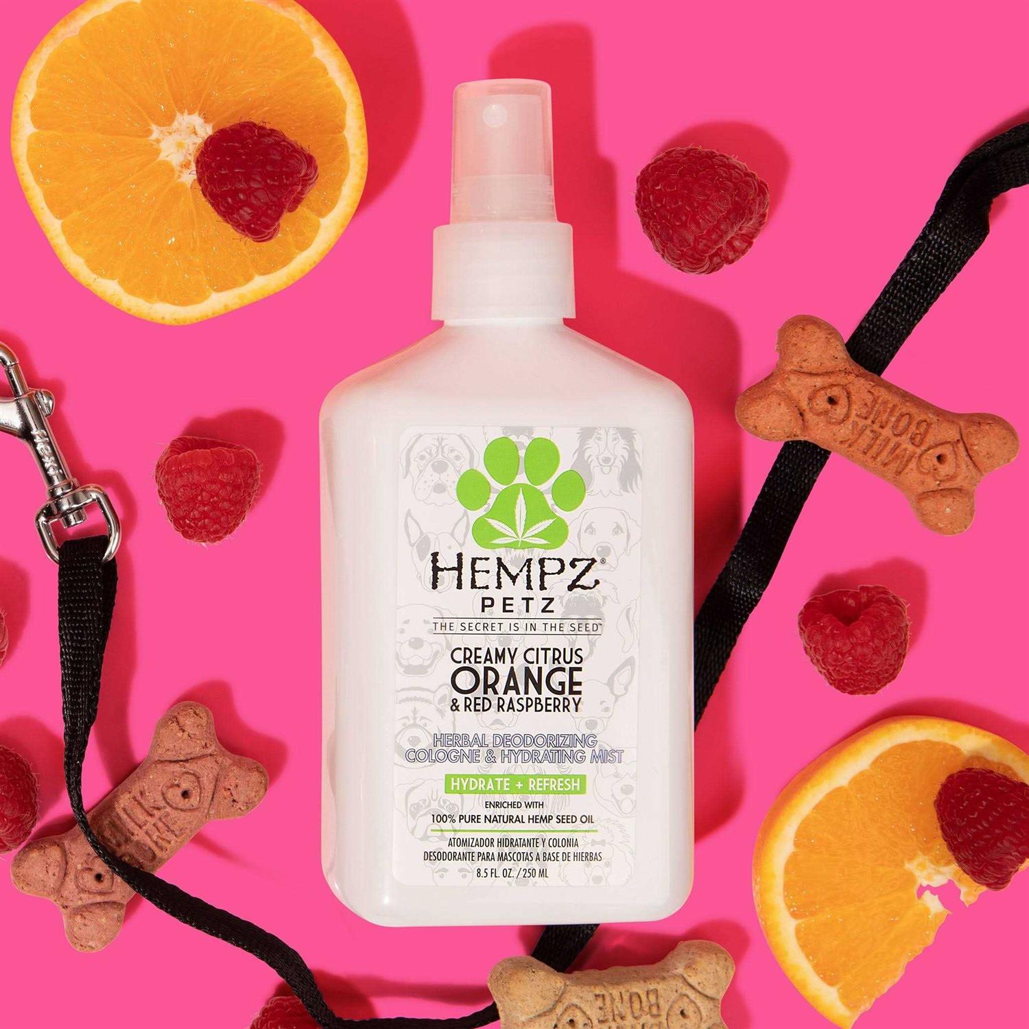 Hempz Petz Creamy Citrus Orange & Red Raspberry Herbal Deodorizing Cologne & Hydrating Mist - Image 3