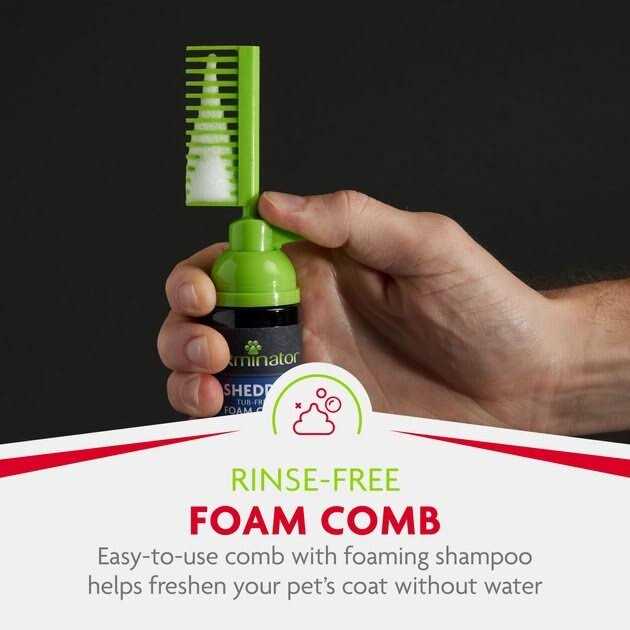 FURminator Tub-Free Deshedding Foam Cat Grooming Comb - Image 5