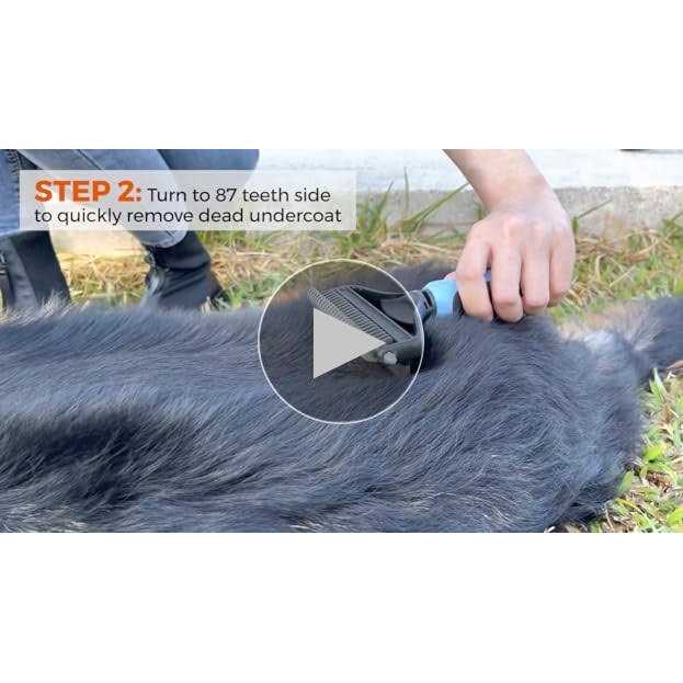 Ozark Pet Dog Brush and Cat Brush-with Deshedding Brush, Dog Dematting Tools and 2 Side Shedding Brush Glove - Image 4