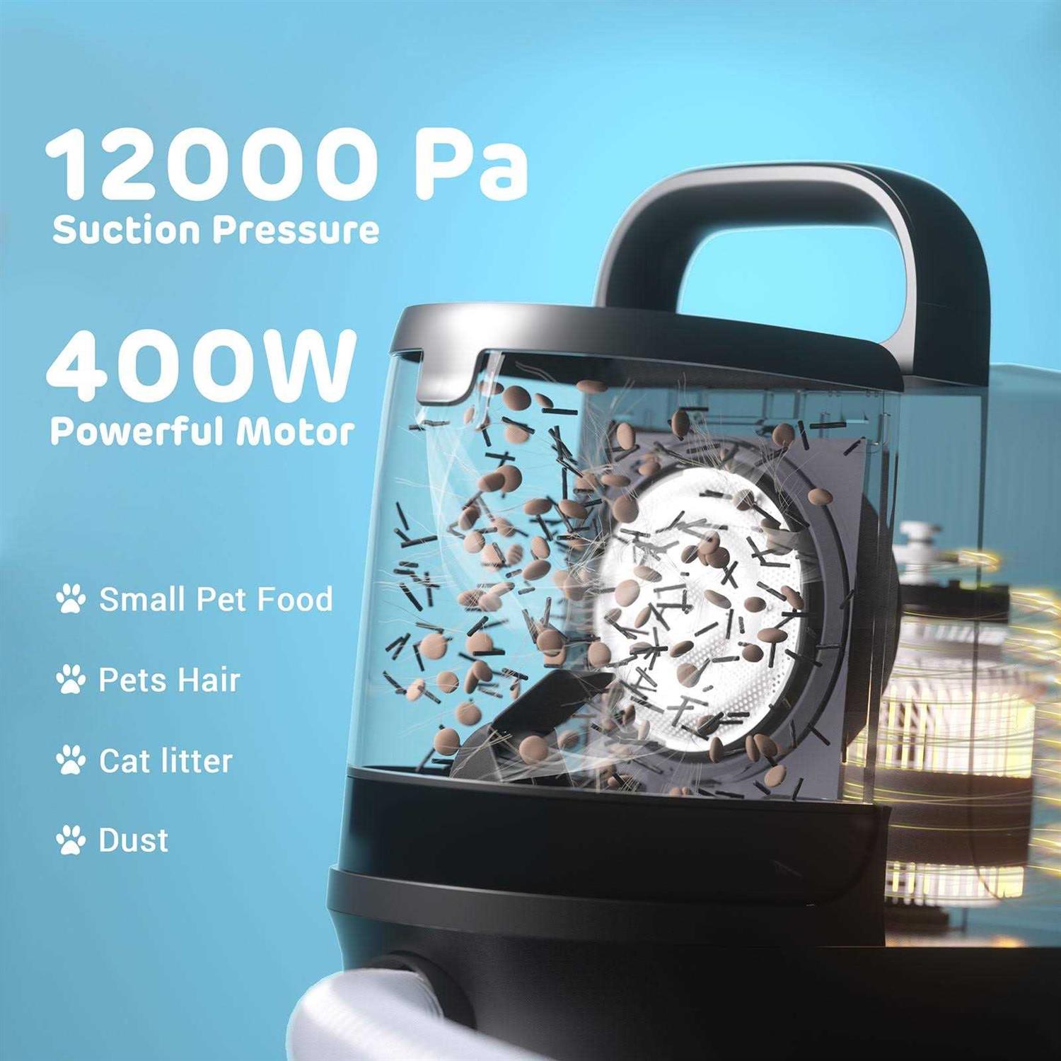 iPettie Pet Grooming vacuum with 6-in 1 Grooming Kit - Image 5