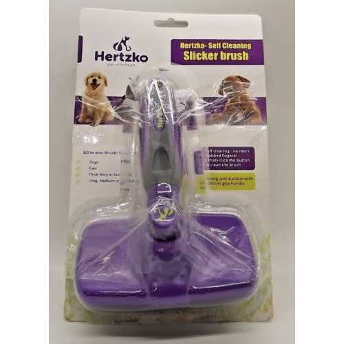 Hertzko Self-Cleaning Dog & Cat Slicker Brush - Image 4
