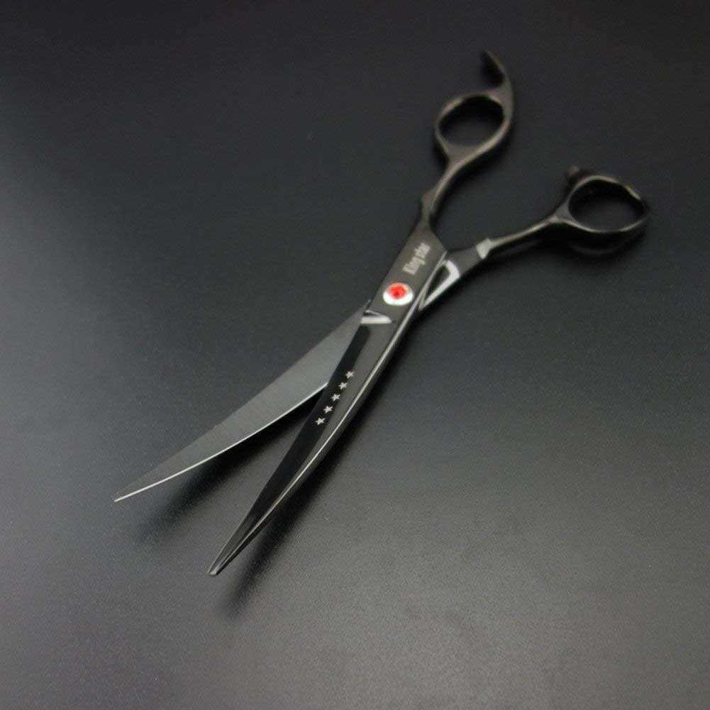 Kingstar 7.0in Titanium Professional dog grooming scissors set,Straight & Thinning & Curved scissors 4pcs set for dog grooming - Image 5