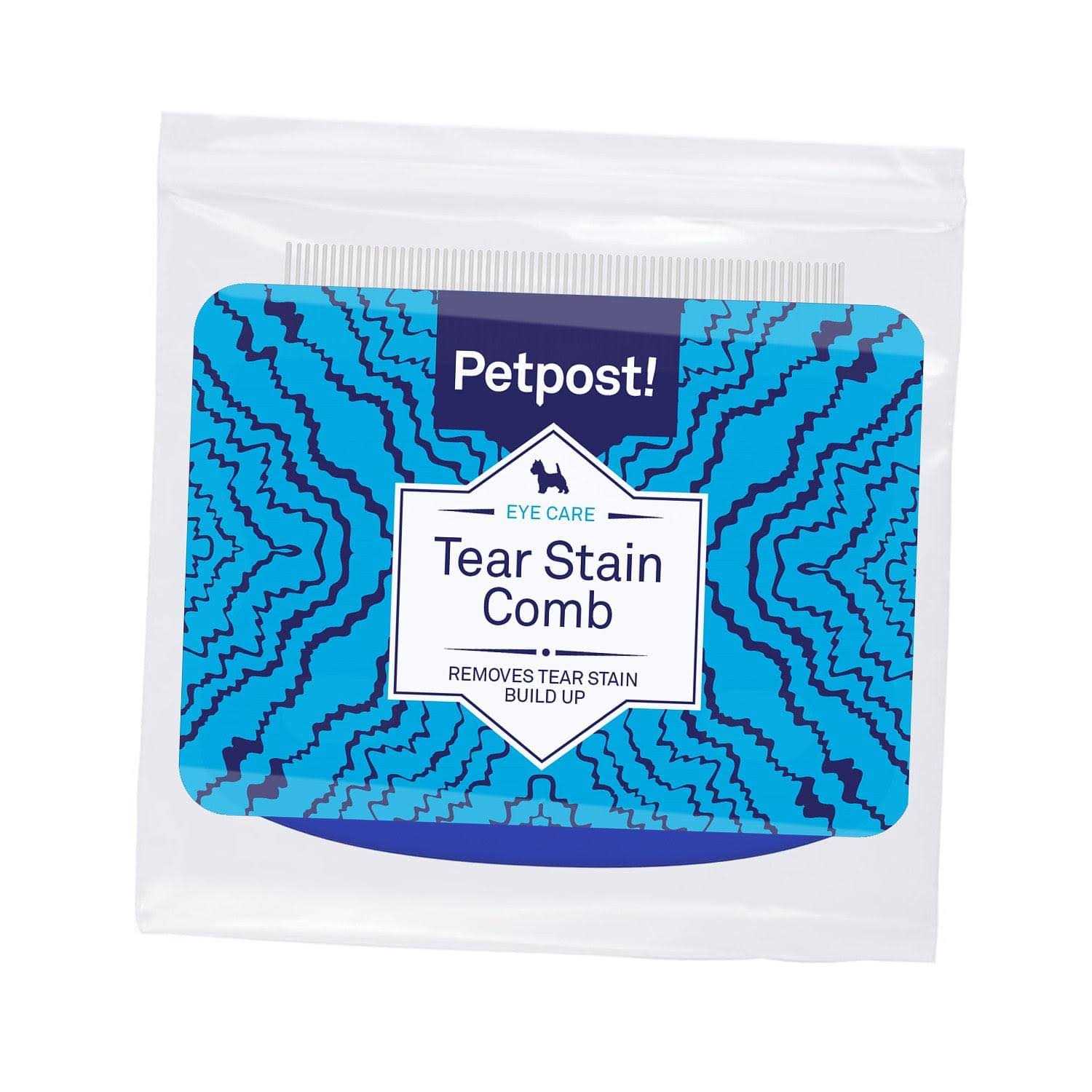 Petpost Tear Stain Remover Comb for Dogs Extra Fine Tooth Rake Gently & Effectively Gets Rid of Crust, Mucus, and Gunk Aroun - Image 5