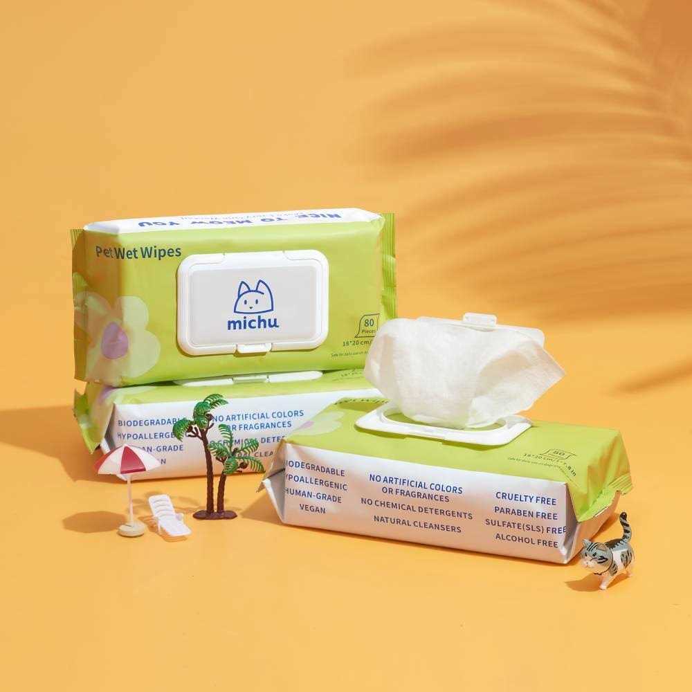 Michu Cream Pet Brush Gentle and Effective Grooming for Dogs and Cats - Image 3