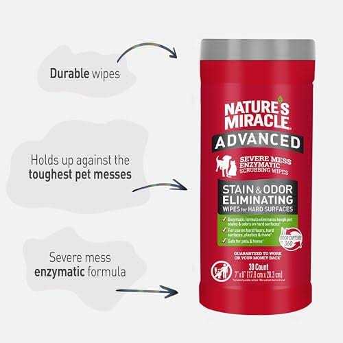 Pioneer Pet Nature's Miracle Advanced Stain and Odor Eliminating Wipes for Hard Surfaces - Image 5