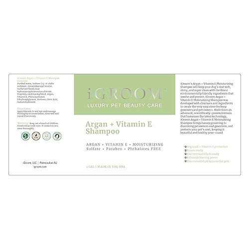 iGroom Argan + Vitamin E Moisturizing Shampoo - Image 5